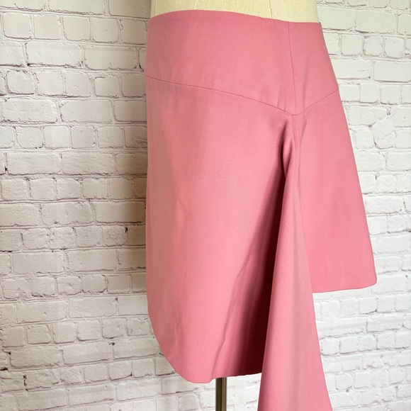 ZARA Pink Asymmetric Mini Skirt—NWT—M - Picture 6 of 13